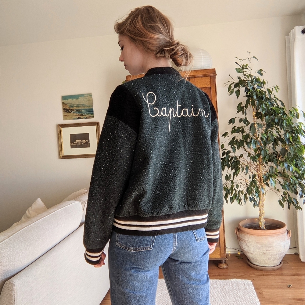 UO Captain varsity bomber jacket